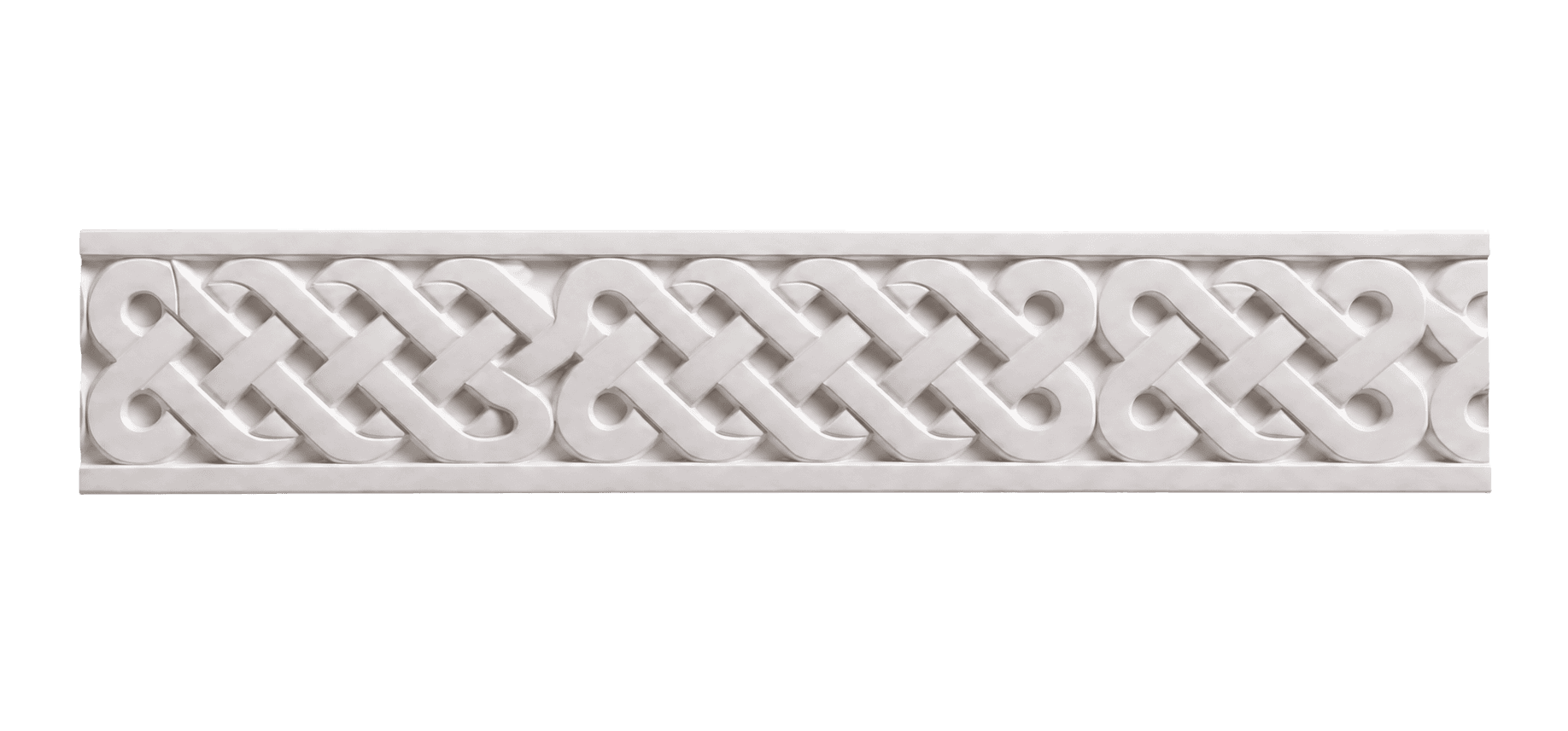Moulure mauresque M1151 en plâtre blanc staff